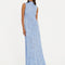 Robe Flower Mesh Bleue