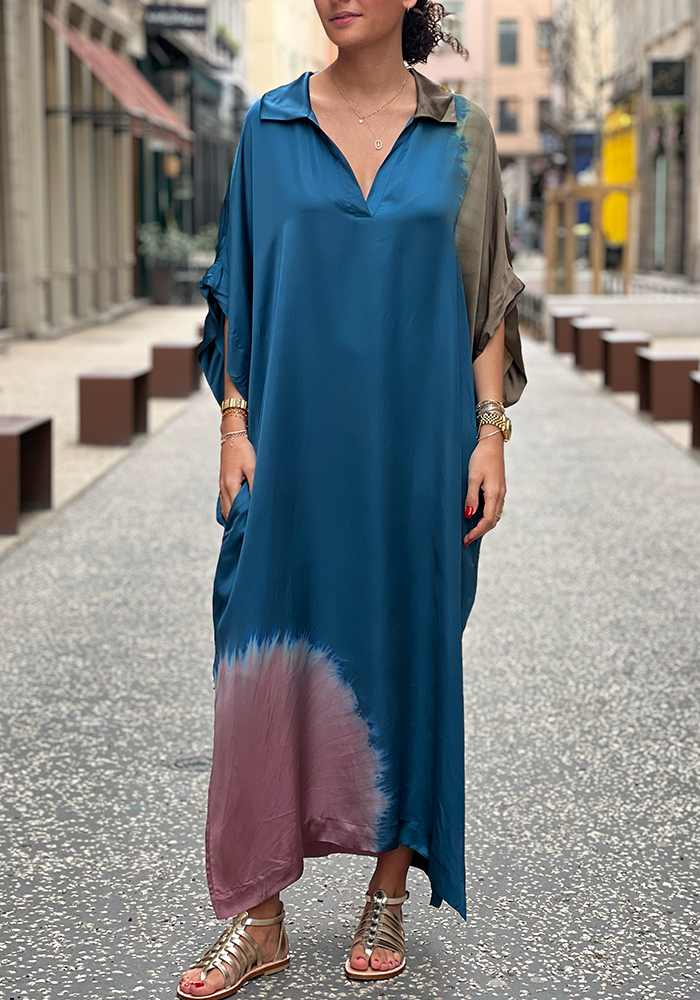 Robe Joy Placement Ombre Indigo - Nous Antwerp