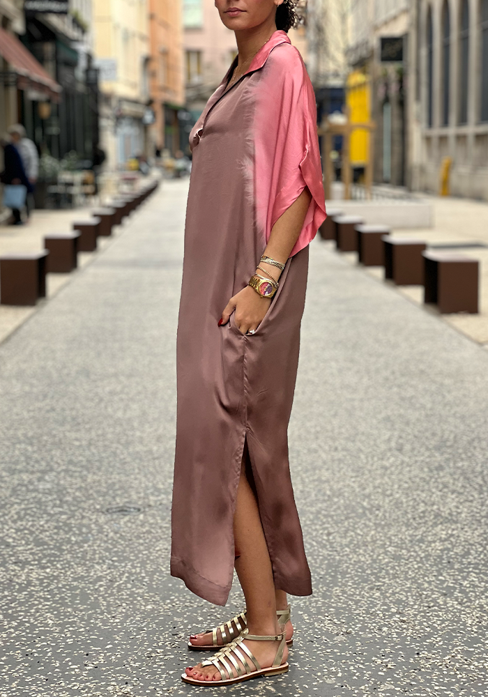 Robe Joy Placement Ombre Taupe - Nous Antwerp