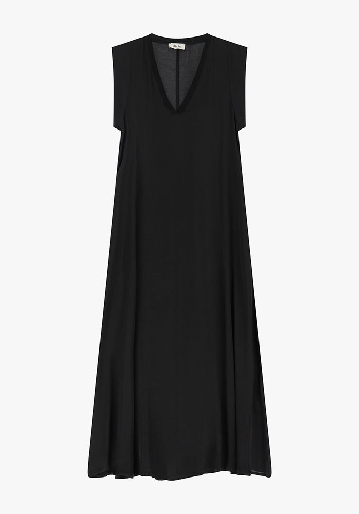 Robe Longue Sans Manches Noir - Dixie