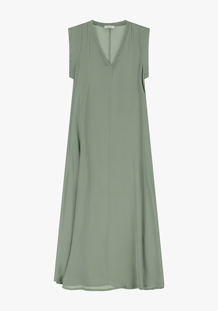 Robe Longue Sans Manches Verte - Dixie