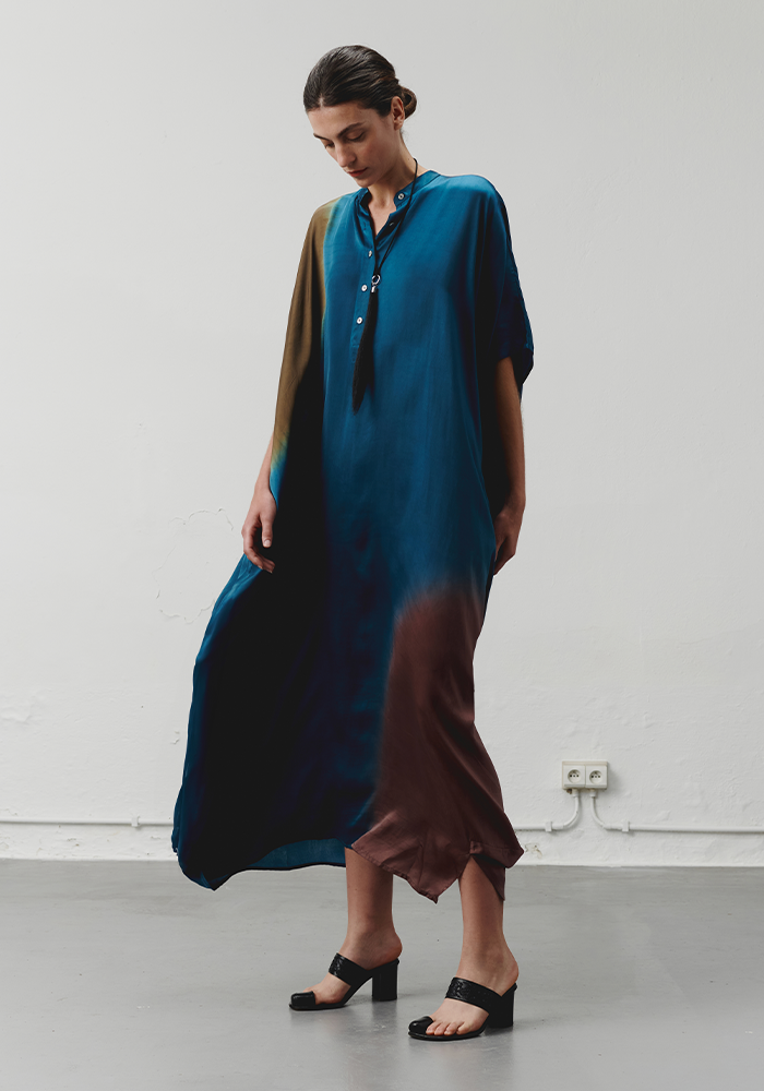 Robe Lore Placement Ombre Indigo - Nous Antwerp