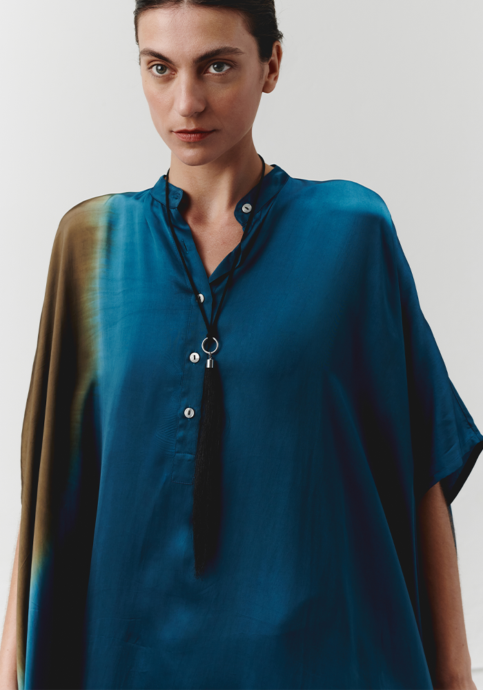 Robe Lore Placement Ombre Indigo - Nous Antwerp