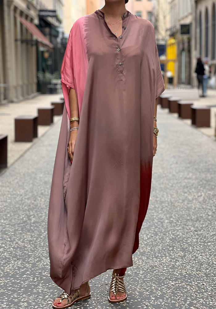 Robe Lore Placement Ombre Taupe - Nous Antwerp