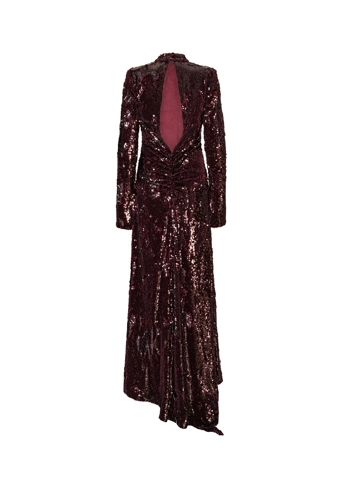 Robe Sequins Bordeaux - Rotate