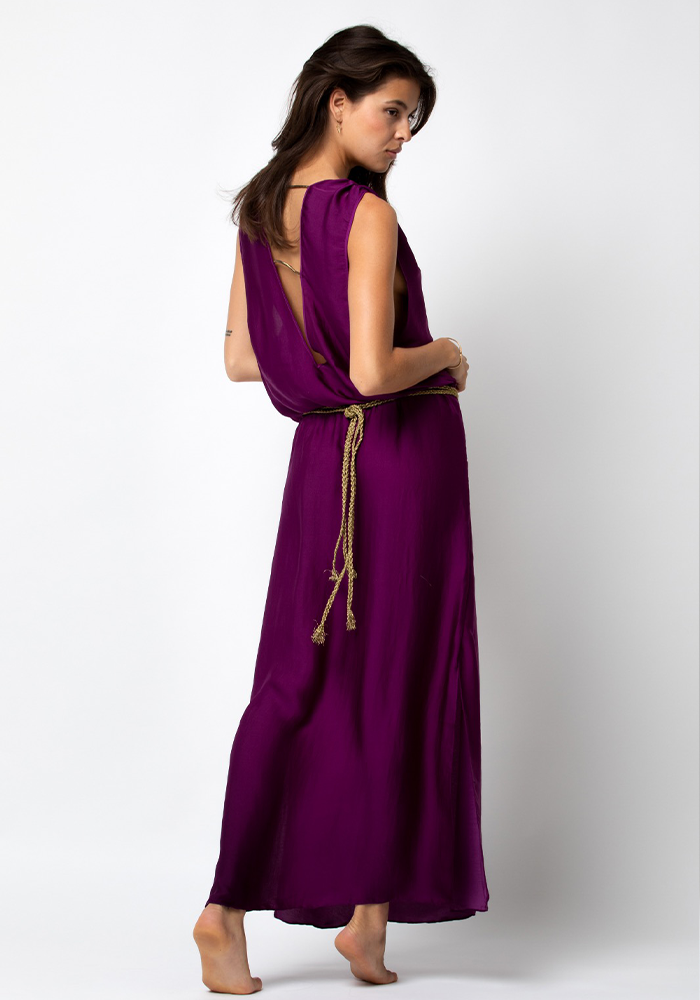 Robe Tali Longue Violet - Beliza