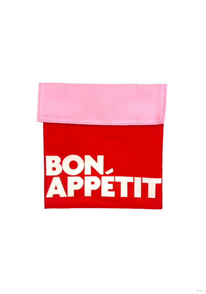 Sac À Goûter Bon Appétit Rose Et Rouge - Blush Sélection Maroquinerie