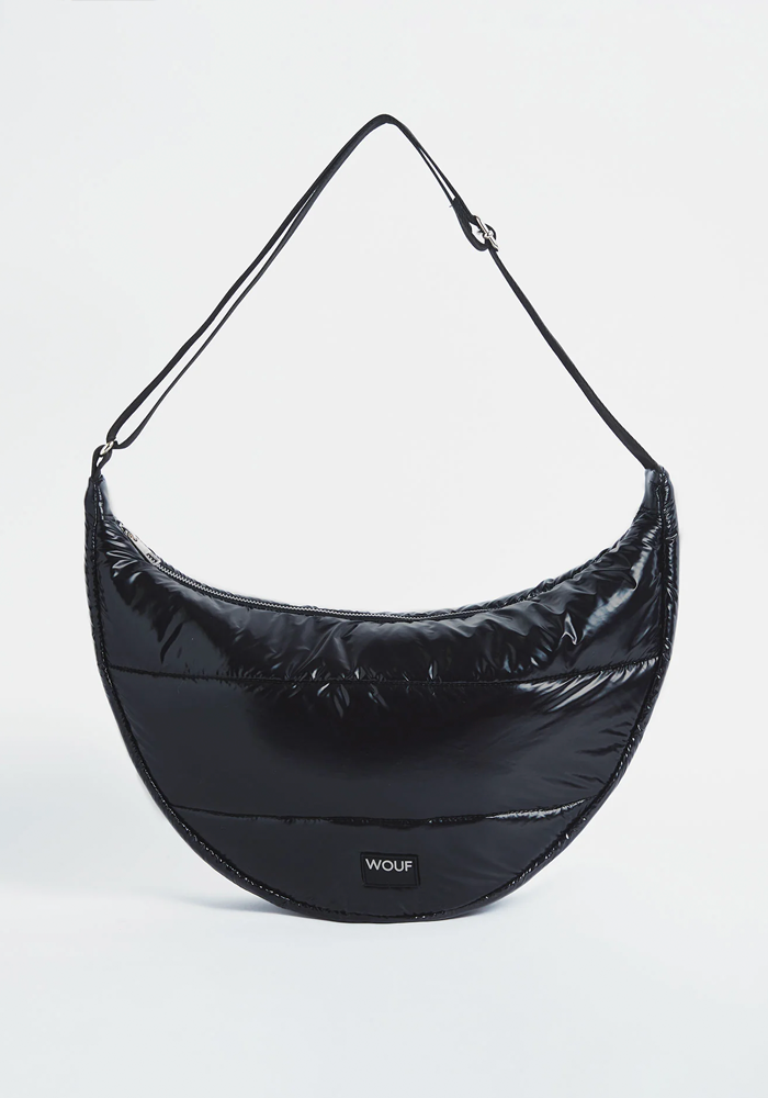 Sac Bandoulière Black Glossy Large - Wouf