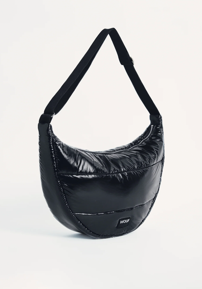 Sac Bandoulière Black Glossy Large - Wouf