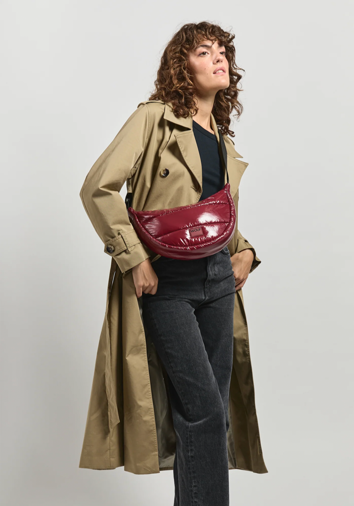 Sac Bandoulière Burgundy Glossy - Wouf