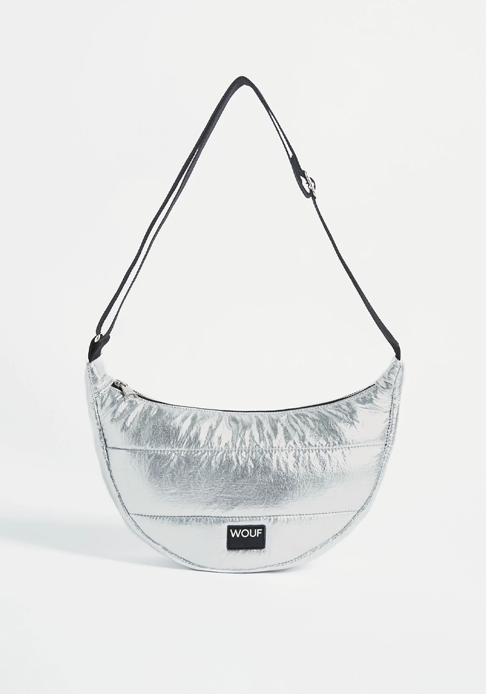 Sac Bandoulière Silver Glossy - Wouf