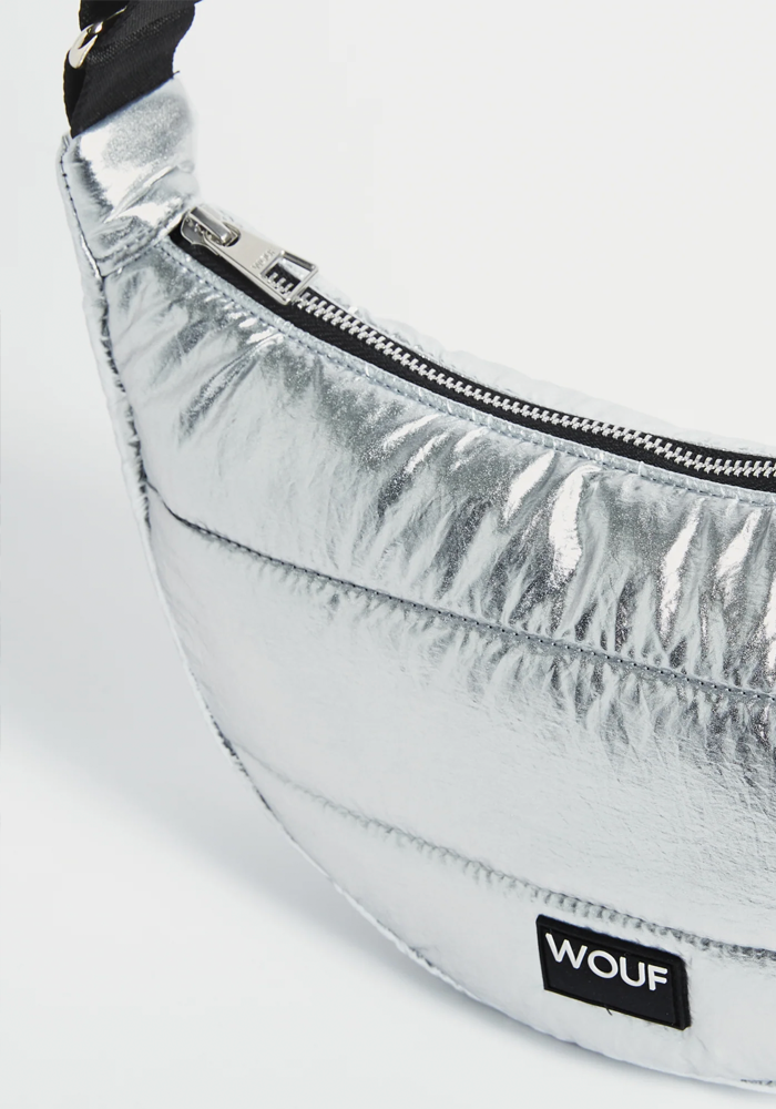 Sac Bandoulière Silver Glossy - Wouf