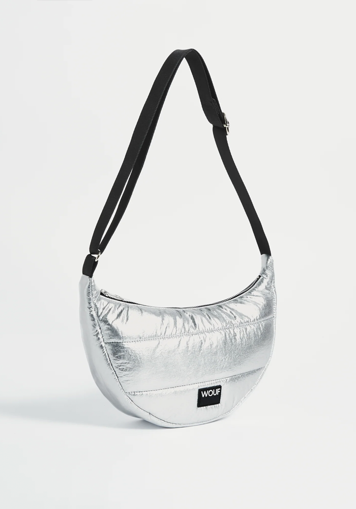 Sac Bandoulière Silver Glossy - Wouf