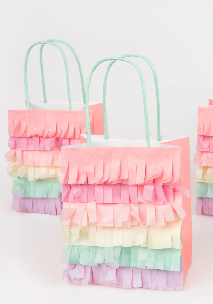 8 Sacs Cadeaux À Franges Multicolores - Meri Meri