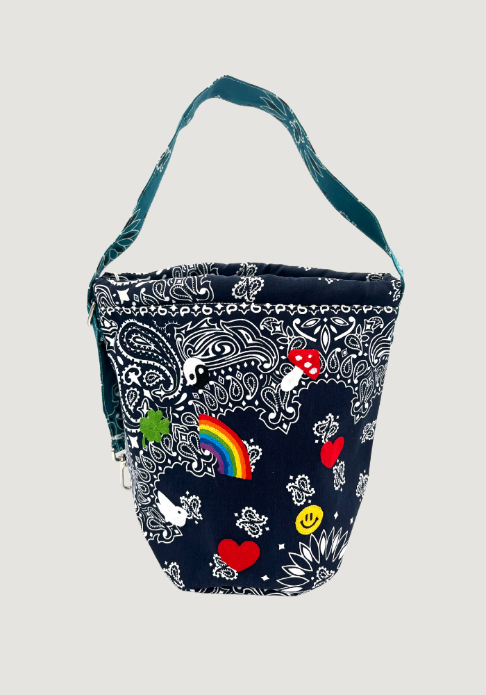 Sac Seau Brode Bandana Noir Emojis - Call It By Your Name