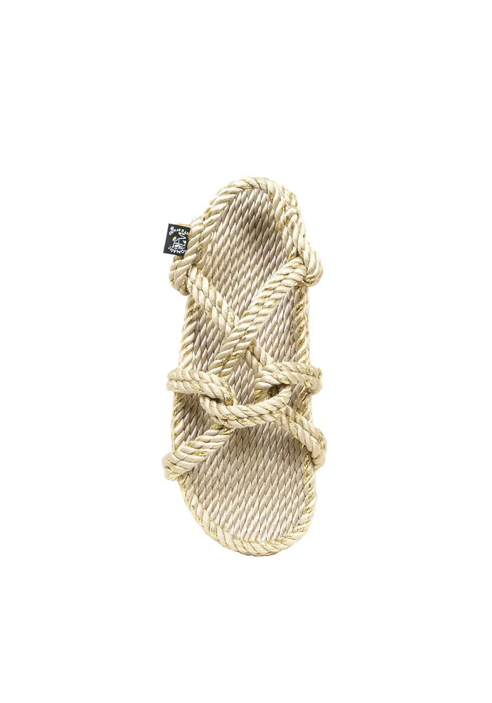 Sandales Mountain Mamma Beige et Dorées - Nomadic State of Mind