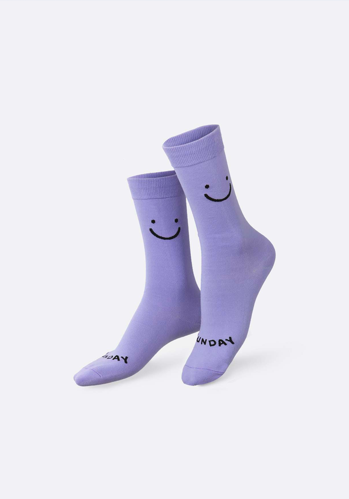 2 Paires De Chaussettes Saturday Sunday Smiley - Eat My Socks