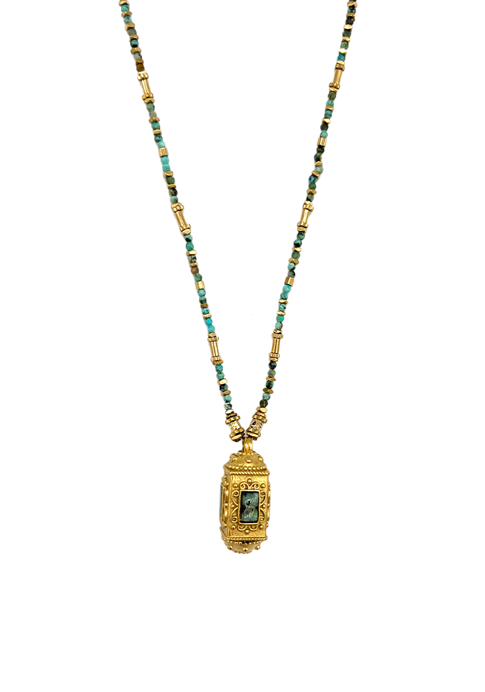 Sautoir Multi Perles Amulette - Blush Sélection Bijoux