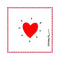 Lot De 20 Serviettes En Papier Motif Coeur Rouge