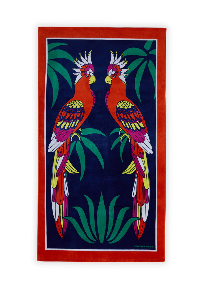 Serviette De Plage Parrots - Jonathan Adler