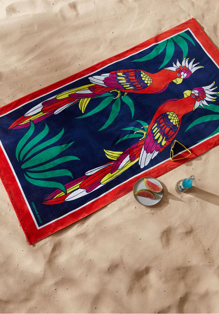 Serviette De Plage Parrots - Jonathan Adler