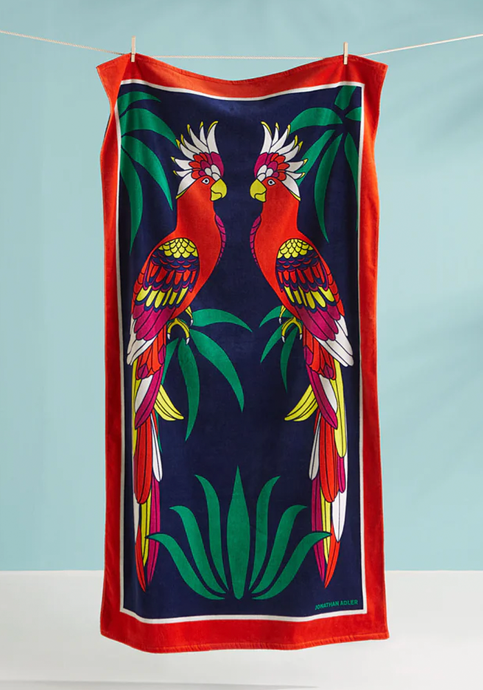 Serviette De Plage Parrots - Jonathan Adler