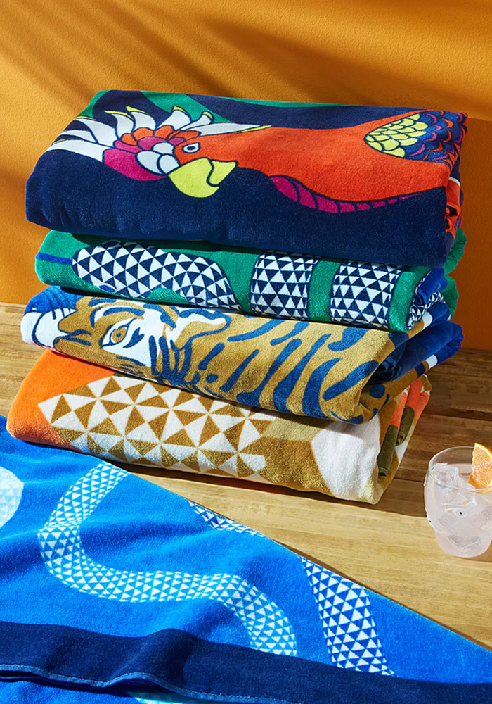 Serviette De Plage Parrots - Jonathan Adler