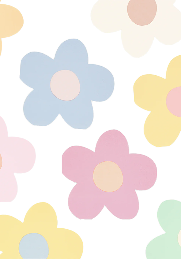 Lot De 16 Serviettes Daisy - Meri Meri 