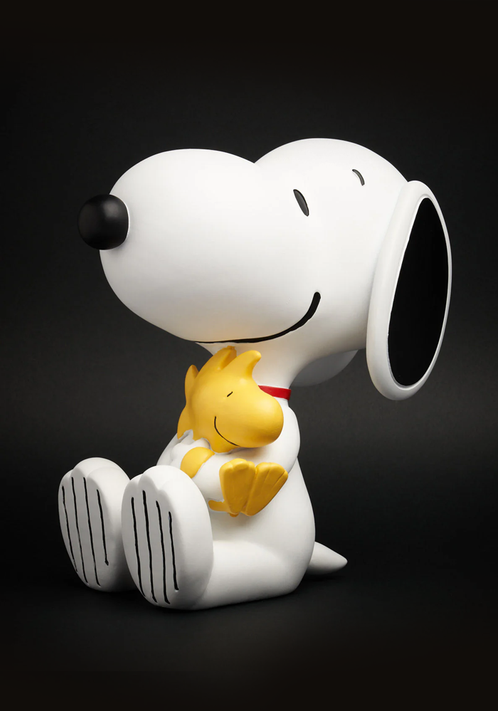 Statue Snoopy Assis Et Woodstock - Blush Sélection