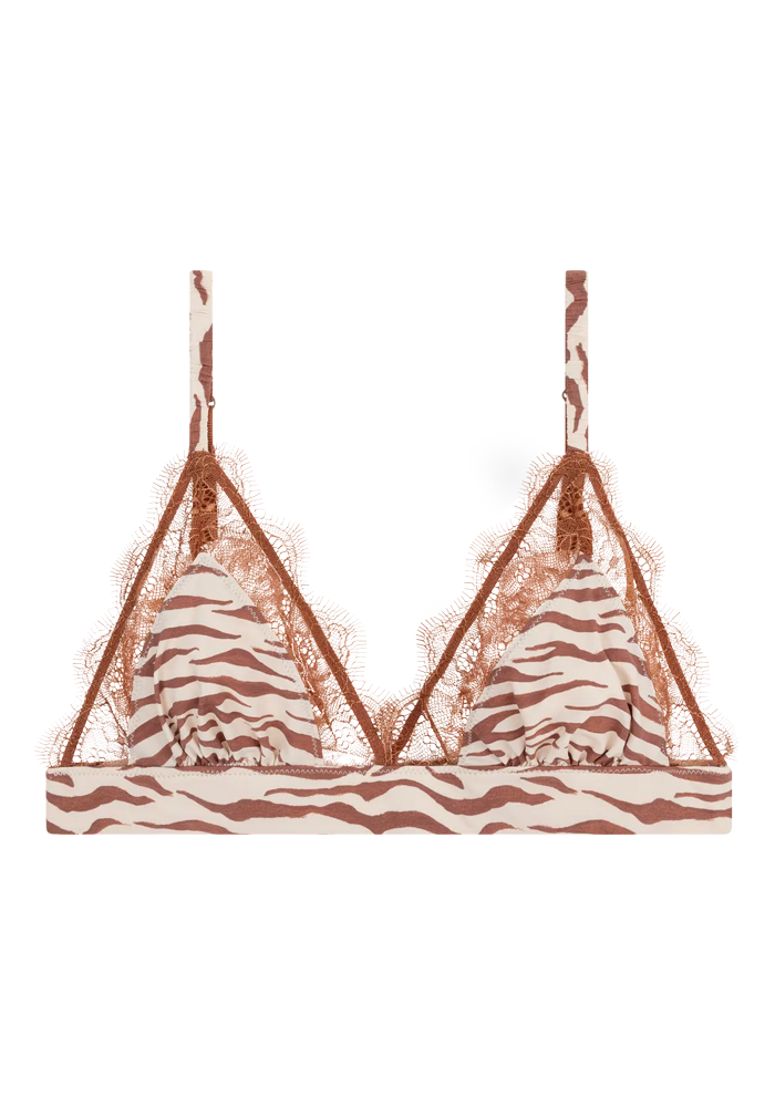 Soutien Gorge Love Lace Marron Zébré - Love Stories