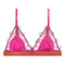 Soutien Gorge Love Lace Rose Fluo