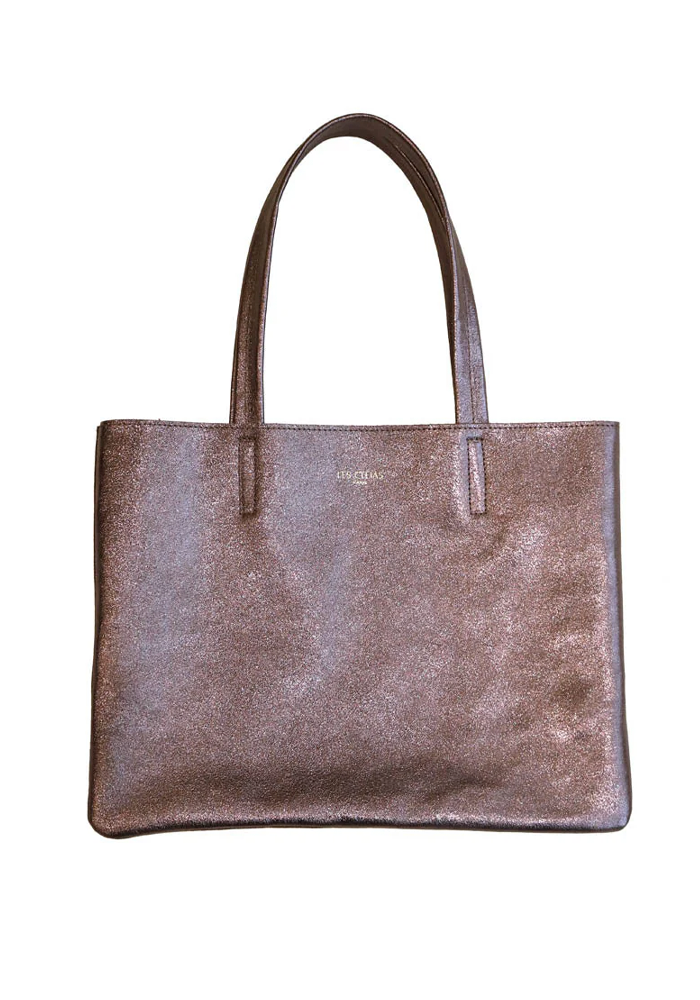 Sac Tote Bag Paysage Taupe - Blush Sélection Maroquinerie