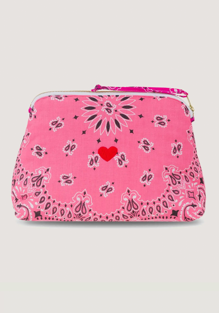 Trousse De Toilette Bandana Strawberry Pink Fuschia - Call It By Your Name