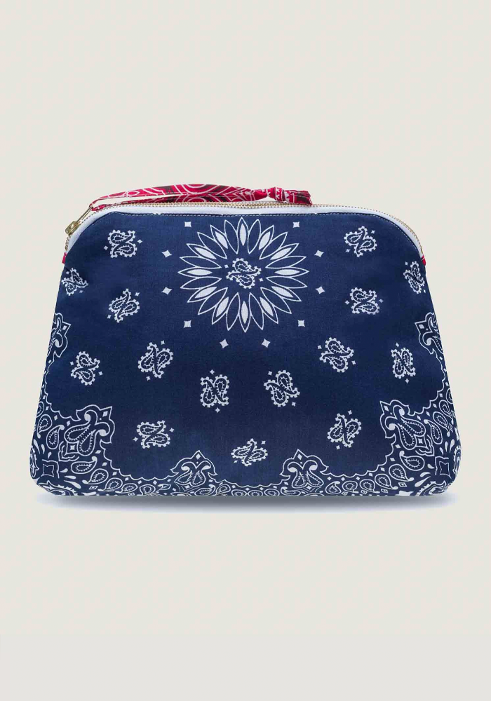 Trousse De Toilette Bandana Navy Real Red - Call It By Your Name