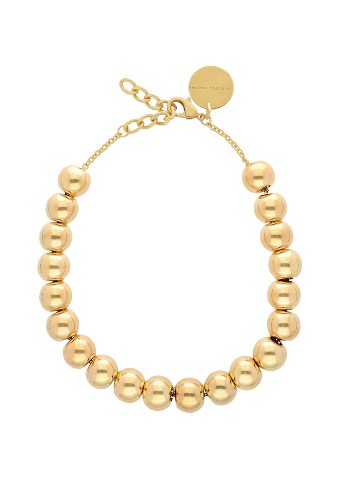 Collier Small Beads Gold - Vanessa Baroni