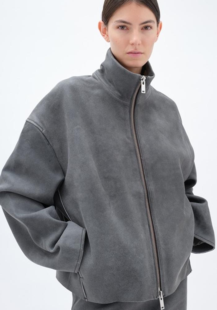 Veste Bonded Leather Grise - Remain