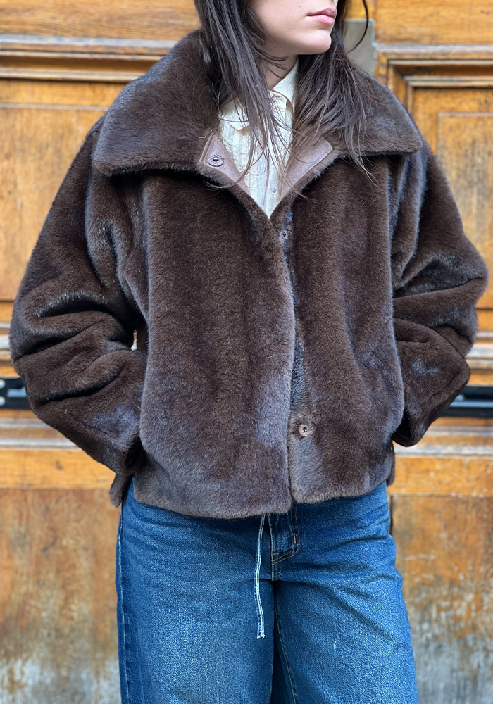 Veste Courte Marron - Lou Andrea