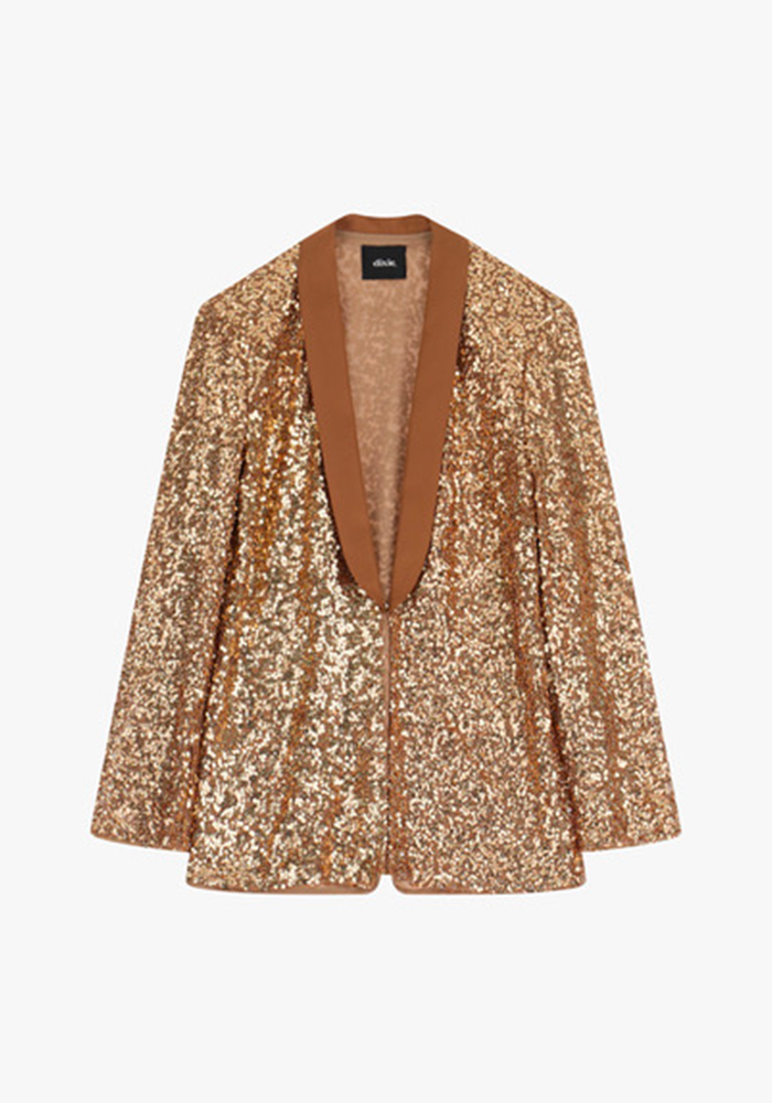 Veste Blazer Tout Sequins Mordoré - Dixie