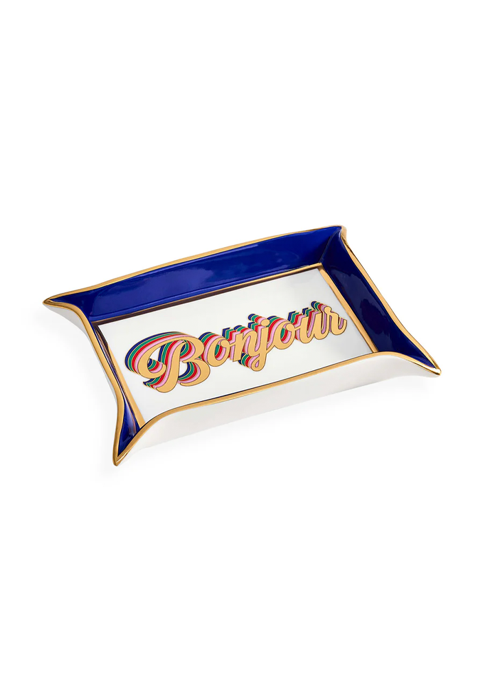 Vide Poche Bonjour Rectangle Pincé - Jonathan Adler