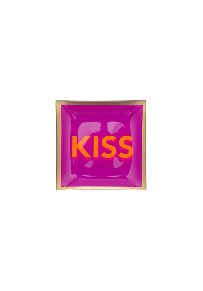 Vide Poche Kiss Carre Fuchsia - Blush Sélection Décoration