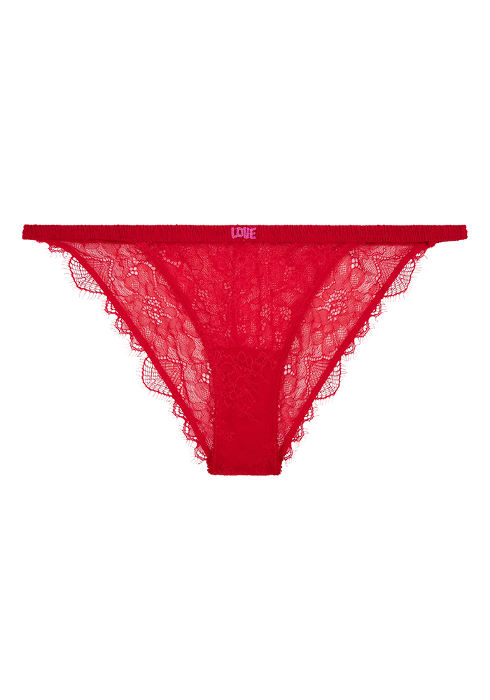 Culotte Wild Rose Rouge - Love Stories