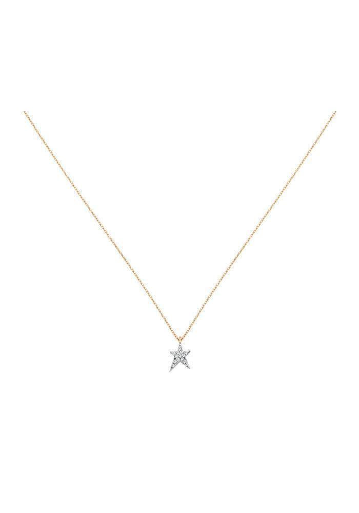  Collier "Struck Small" Diamants & Or Rose 14k