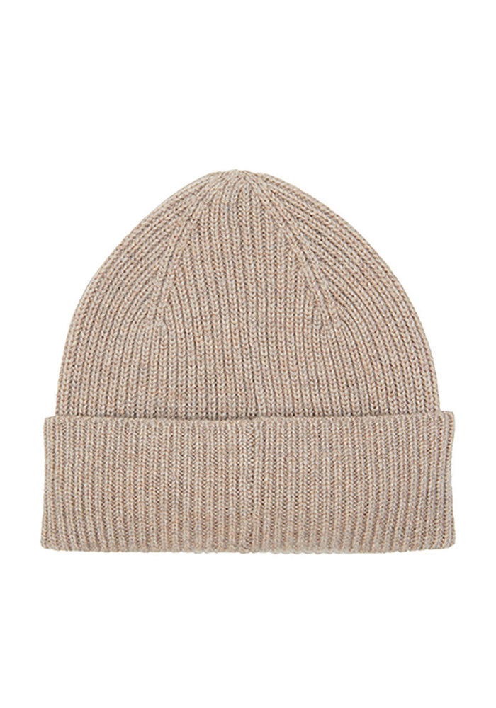 Beige Cashmere Beanie