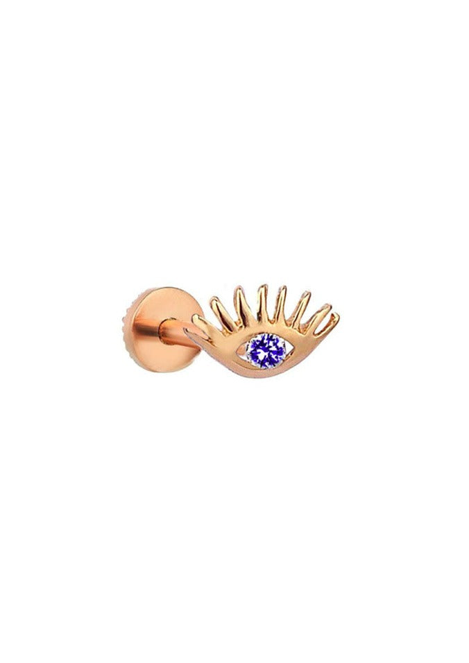  Boucle D'oreille " Mini Evil-Eye Piercing"