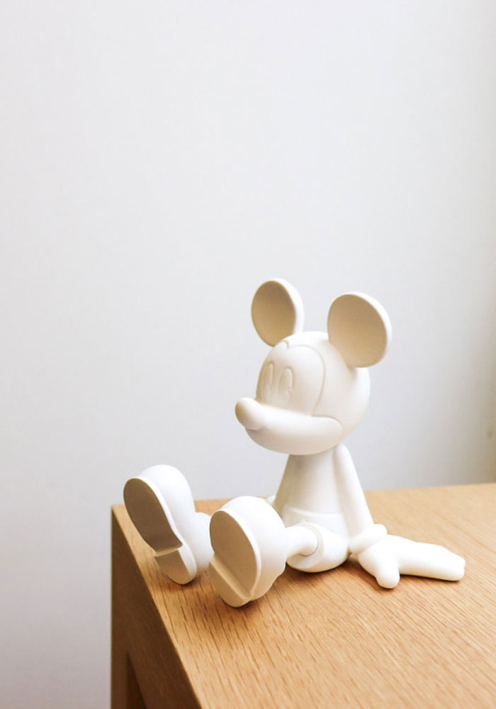 Mickey Sitting By Marcel Wanders Monochrome Matte White