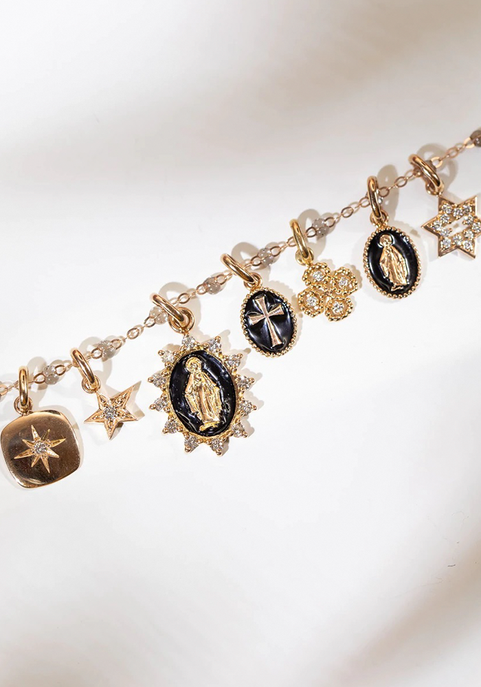 Eye Sparkle Diamond Necklace, Midnight, Rose Gold, 16.5 – Gigi Clozeau -  Jewelry
