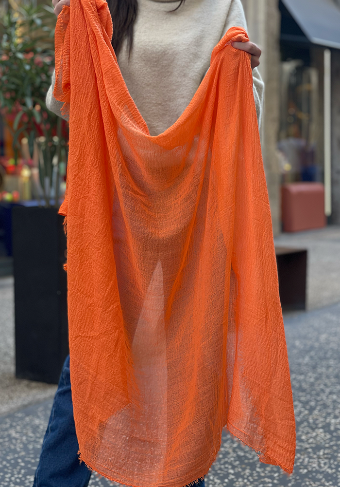 Foulard Rectangle Orange - Blush Selection