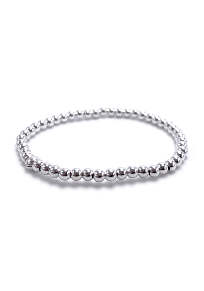 Bracelet Elastique Multi Perles Argent Petit Modèle - Canyon