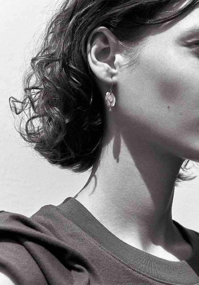  Boucle d'oreille Souad N°2 Améthyste - Pascale Monvoin