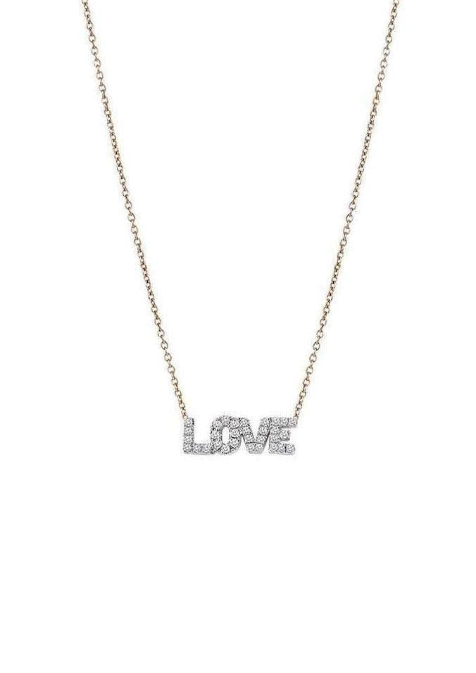  Collier "Love" Diamants Blancs